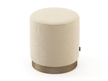 SUBLIME - Upholstered round fabric pouf by Stylish Club - view 3